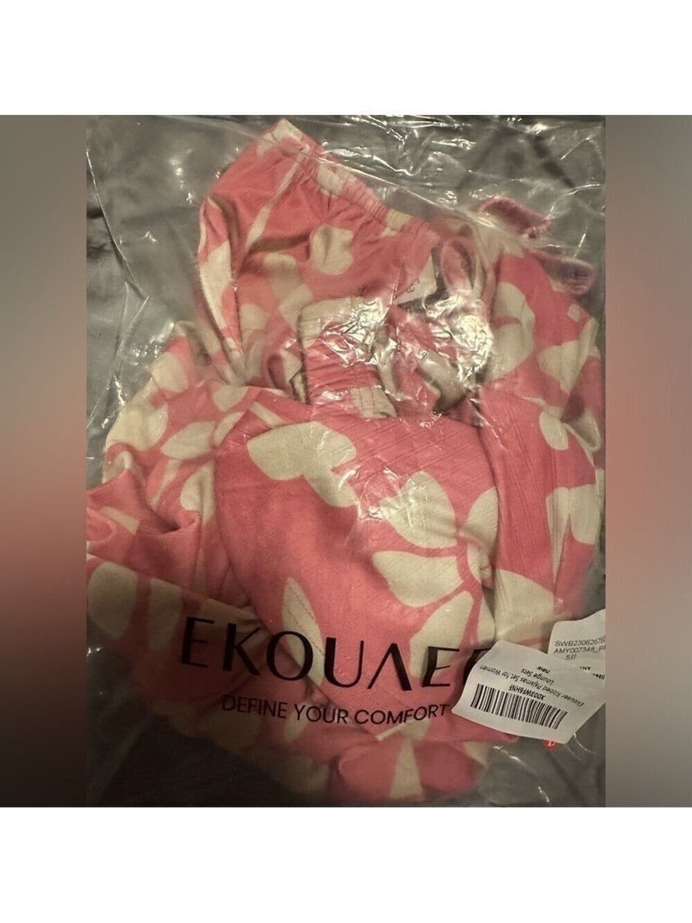Ekouaer Ribbed Lounge Set for Women 2 Piece Crop Top and Shorts Matching Outfit - Picture 9 of 9